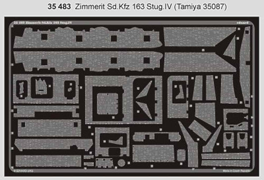 Eduard 35483 1:35 Etched Detailing Set for Tamiya Kits Zimmerit Sturmgeschutz/St