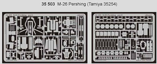 Eduard 35503 1:35 Etched Detailing Set for Tamiya Kits M26 Pershing