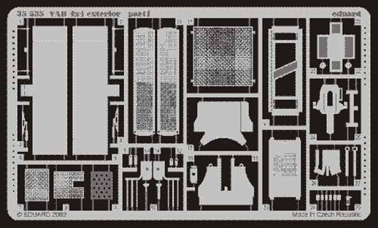 Eduard 35535 1:35 Etched Detailing Set for Heller Kits VAB 4 x 4 exterior