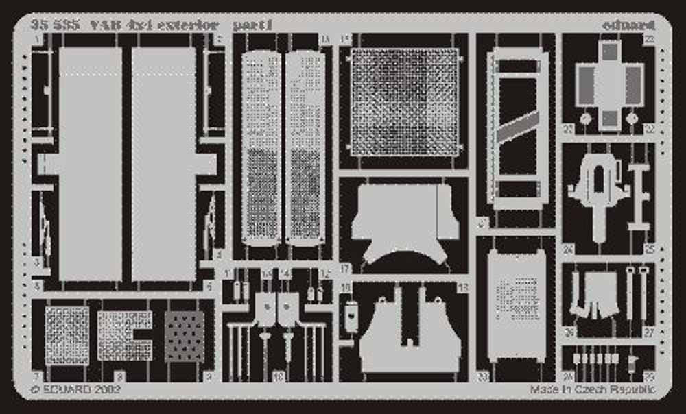 Eduard 35535 1:35 Etched Detailing Set for Heller Kits VAB 4 x 4 exterior