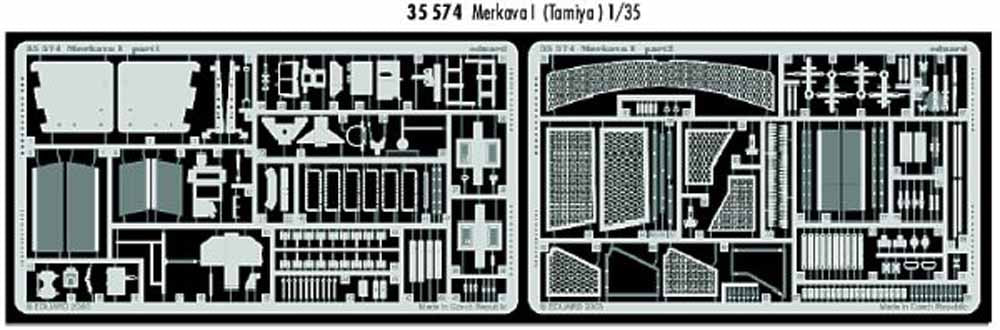 Eduard 35574 1:35 Etched Detailing Set for Tamiya Kit Merkava Mk.I