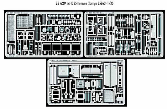 Eduard 35629 1:35 Etched Detailing Set for Tamiya Kit M1025 Humvee