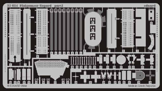 Eduard 35654 1:35 Etched Detailing Set for Tamiya Kits Flakpanzer Gepard