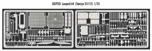 Eduard 35753 1:35 Etched Detailing Set for Tamiya Kit Leopard MBT A4