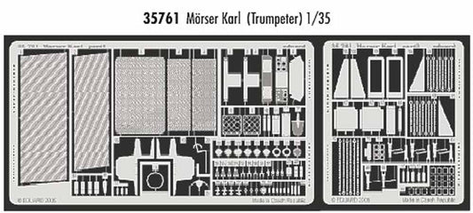 Eduard 35761 1:35 Etched Detailing Set for Trumpeter Kits Morser Karl Gerat
