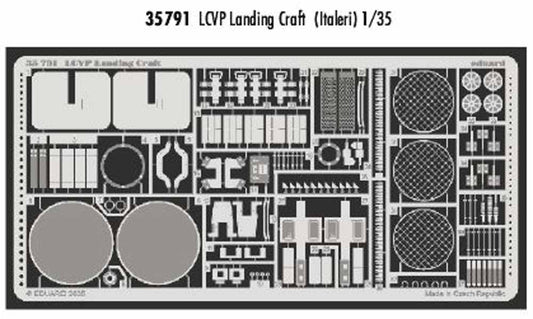 Eduard 35791 1:35 Etched Detailing Set for Italeri Kits LCVP Landing Craft