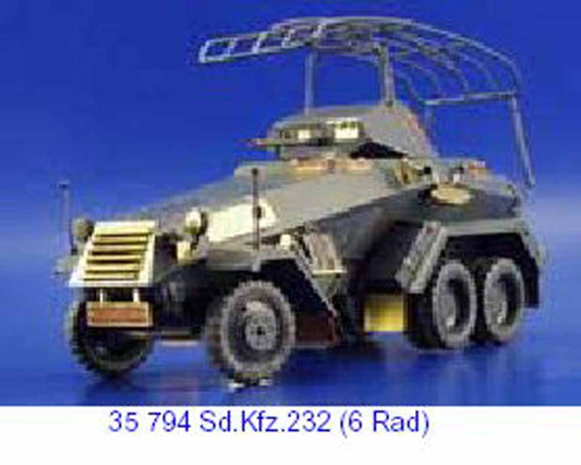 Eduard 35794 1:35 Etched Detailing Set for Italeri Kits German Sd.Kfz.232 6rad
