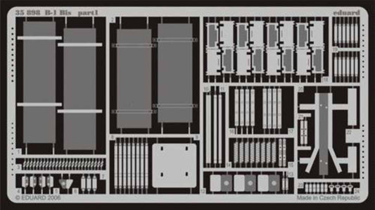 Eduard 35898 1:35 Etched Detailing Set for Tamiya Kit French Char B1 bis/Char Bi