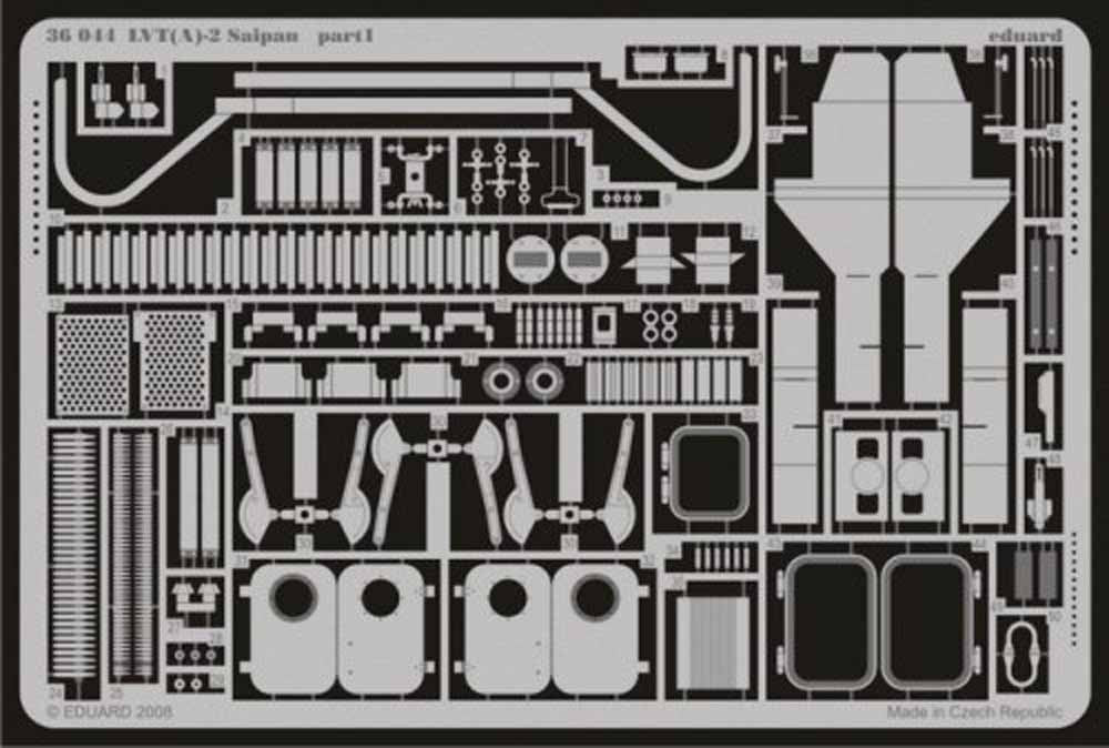 Eduard 36044 1:35 Etched Detailing Set for Italeri Kits LVTA-2 Saipan