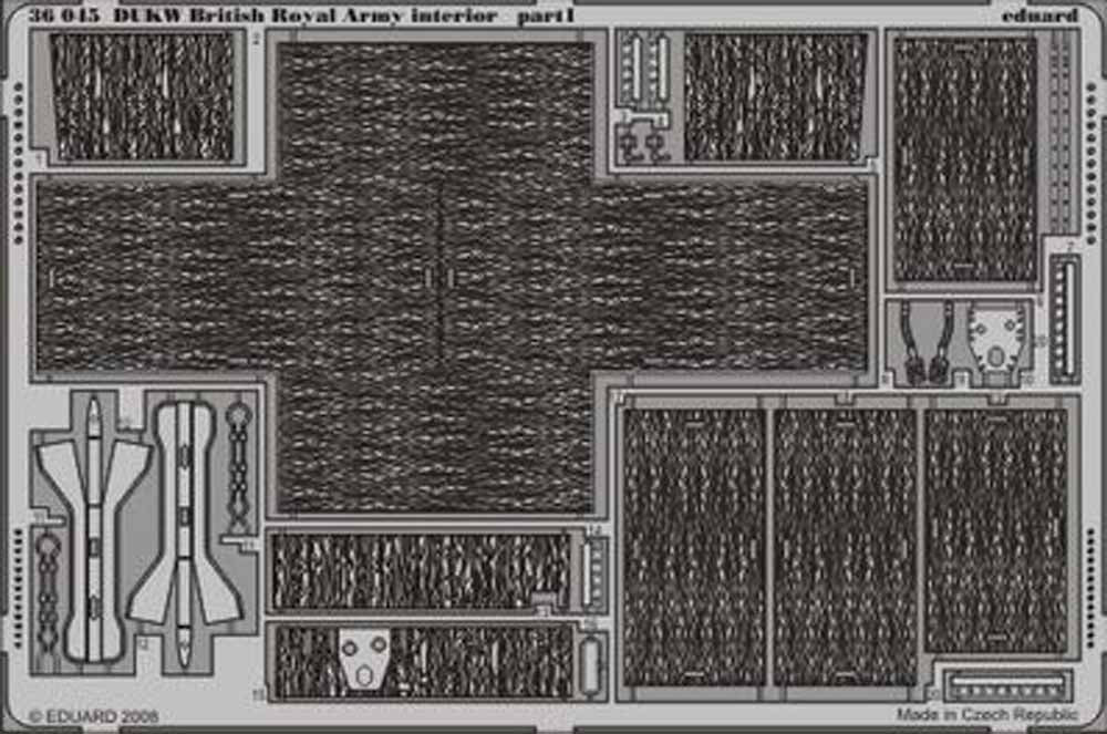 Eduard 36045 1:35 Etched Detailing Set for Italeri Kits DUKW British Royal Army