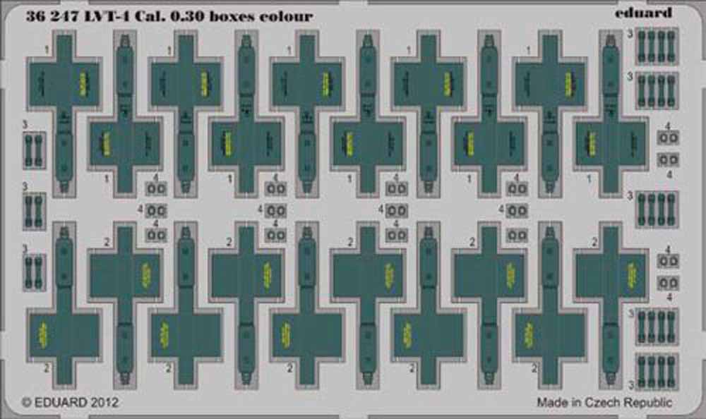 Eduard 36247 1:35 Etched Detailing Set for AFV Club Kits LVT-4 Water Buffalo Cal