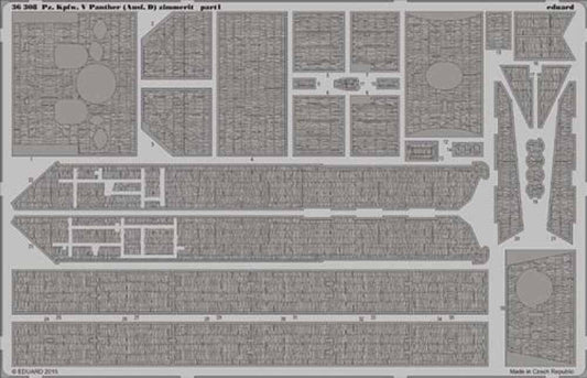 Eduard 36308 1:35 Etched Detailing Set for Zvezda Kits Pz.Kpfw.V Ausf.D Panther