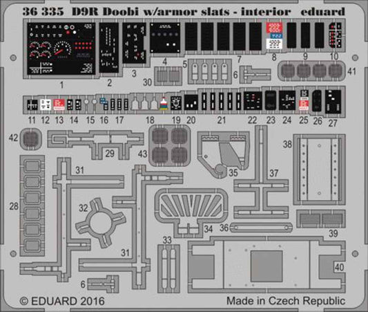 Eduard 36335 1:35 Etched Detailing Set for Meng Model Kits D9R Doobi Armoured Bu