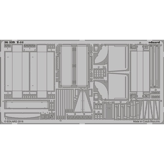 Eduard 36339 1:35 Etched Detailing Set for Mini Art Kits Soviet T-44 Medium Tank