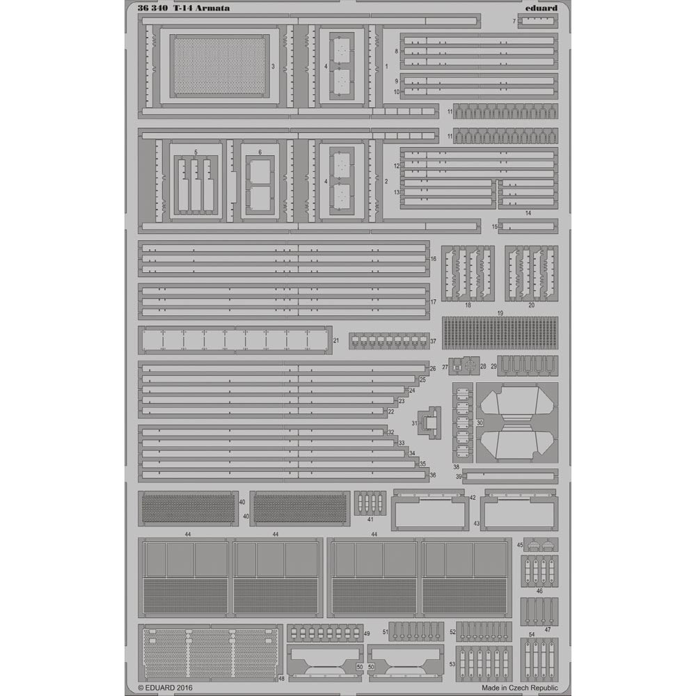 Eduard 36340 1:35 Etched Detailing Set for Takom Kits Soviet T-14 Armata Soviet