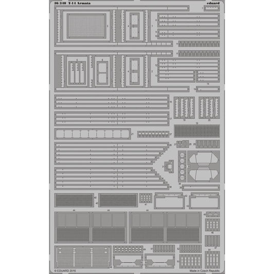 Eduard 36340 1:35 Etched Detailing Set for Takom Kits Soviet T-14 Armata Soviet