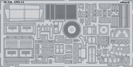 Eduard 36346 1:35 Etched Detailing Set for Tamiya Kits French AMX-13 Light Tank