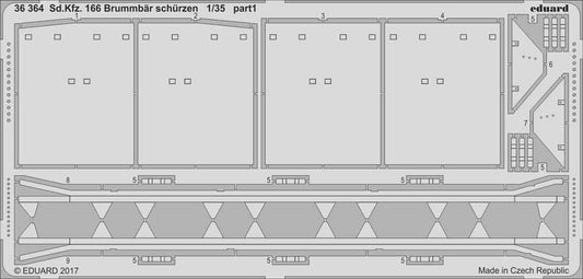 Eduard 36364 1:35 Etched Detailing Set for Tamiya Kits Sd.Kfz.166 Sturmpanzer IV