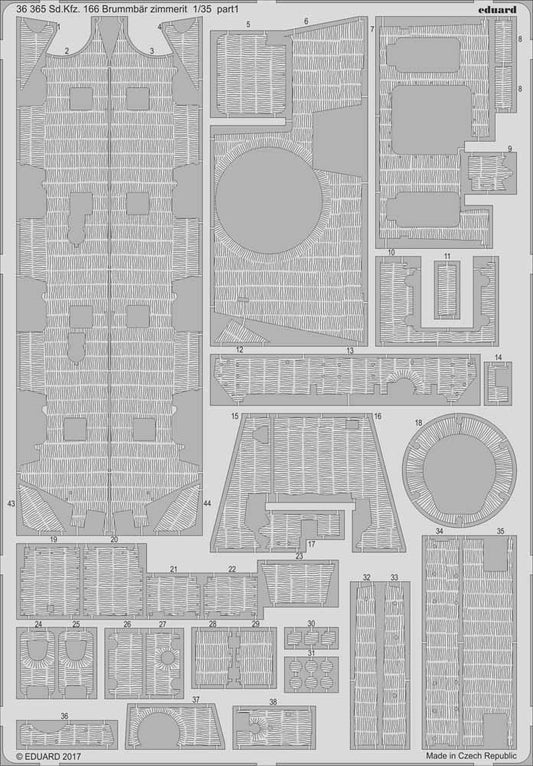 Eduard 36365 1:35 Etched Detailing Set for Tamiya Kits Sd.Kfz.166 Sturmpanzer IV