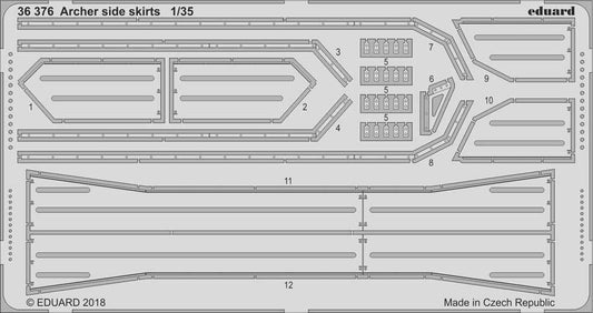 Eduard 36376 1:35 Etched Detailing Set for Tamiya Kits Archer British Self-Prope