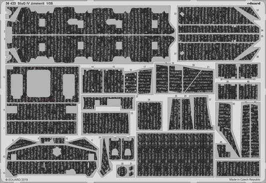 Eduard 36423 1:35 Etched Detailing Set for Academy Kits Sturmgeschutz/StuG IV Sd
