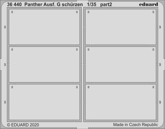 Eduard 36440 1:35 Etched Detailing Set for Ryefield Kits Pz.Kpfw.V Ausf.G Panthe