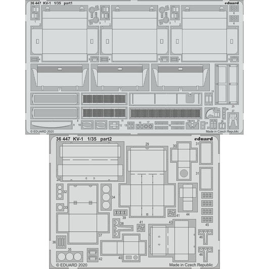 Eduard 36447 1:35 Etched Detailing Set for Tamiya Kits KV-1 Model 1941