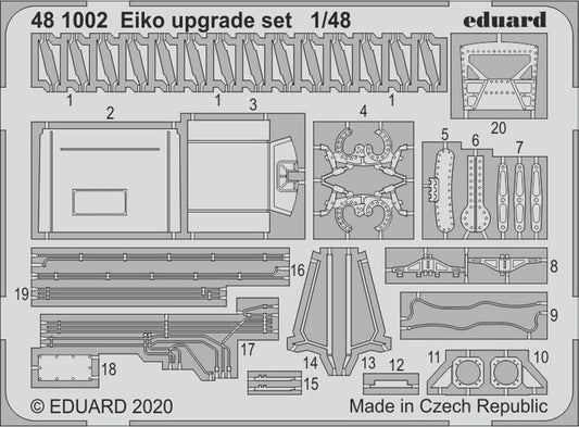 Eduard 481002 Etched Aircraft Detailling Set 1:48 Eiko F-104J upgrade set