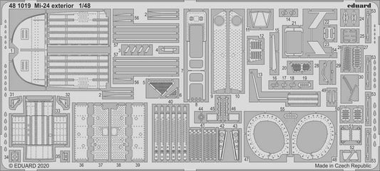 Eduard 481019 Etched Aircraft Detailling Set 1:48 Mil Mi-24V/VP exterior