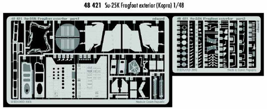 Eduard 48421 Etched Aircraft Detailling Set 1:48 Sukhoi Su-25K Frogfoot exterior