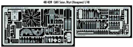 Eduard 48439 Etched Aircraft Detailling Set 1:48 Nakajima C6N1 Saiun 'Myrt'