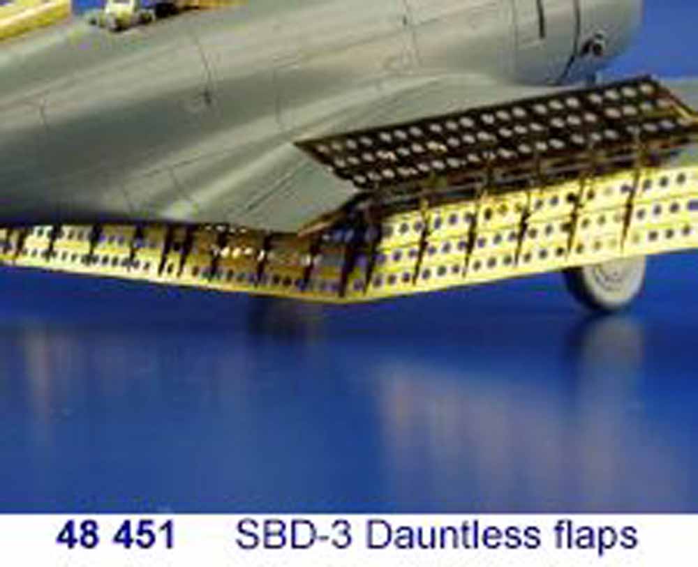Eduard 48451 Etched Aircraft Detailling Set 1:48 Douglas SBD-3 Dauntless flaps