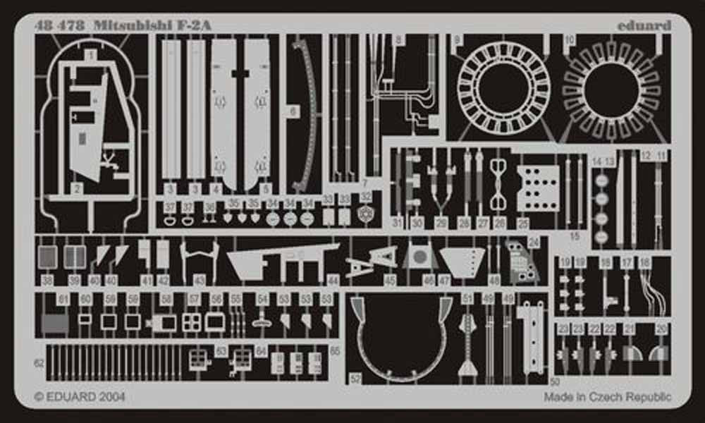Eduard 48478 Etched Aircraft Detailling Set 1:48 Mitsubishi F-2A