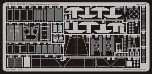 Eduard 48533 Etched Aircraft Detailling Set 1:48 Boeing B-17G Flying Fortress ex