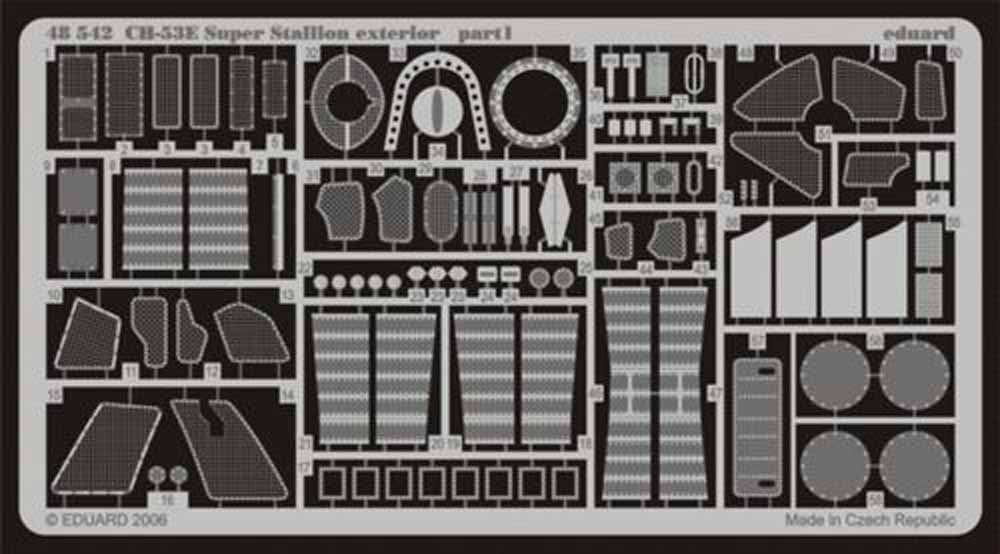 Eduard 48542 Etched Aircraft Detailling Set 1:48 Sikorsky CH-53E Super Stallion