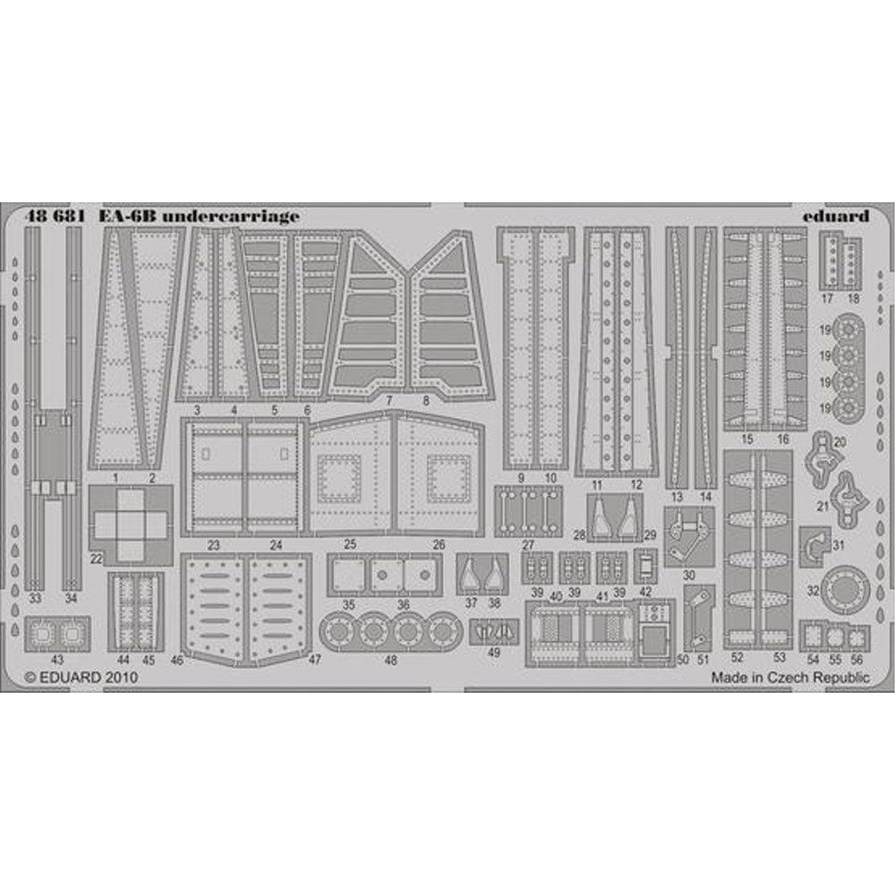 Eduard 48681 Etched Aircraft Detailling Set 1:48 Grumman EA-6B Prowler undercarr