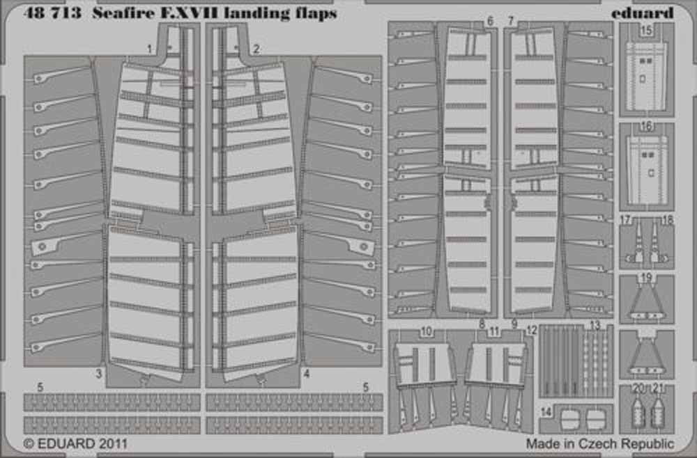 Eduard 48713 Etched Aircraft Detailling Set 1:48 Supermarine Seafire F Mk.XVII l