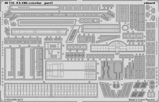 Eduard 48745 Etched Aircraft Detailling Set 1:48 Boeing EA-18G Growler exterior