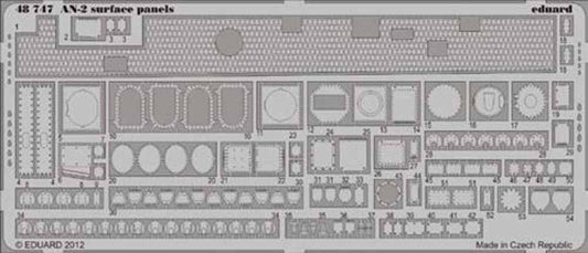 Eduard 48747 Etched Aircraft Detailling Set 1:48 Antonov An-2 'Colt' surface pan