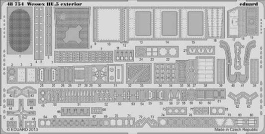 Eduard 48754 Etched Aircraft Detailling Set 1:48 Westland Wessex HU.5 exterior
