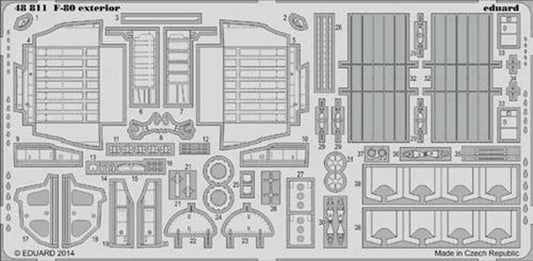 Eduard 48811 Etched Aircraft Detailling Set 1:48 Lockheed F-80A Shooting Star ex