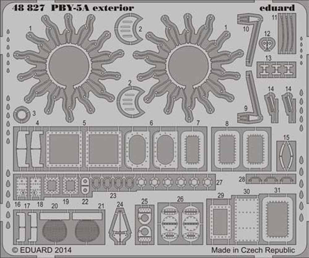Eduard 48827 Etched Aircraft Detailling Set 1:48 Consolidated PBY-5A Catalina ex