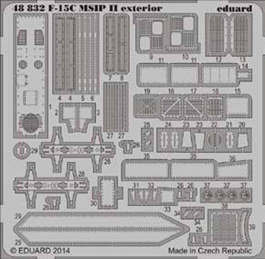 Eduard 48832 Etched Aircraft Detailling Set 1:48 McDonnell F-15C Eagle MSIP II e