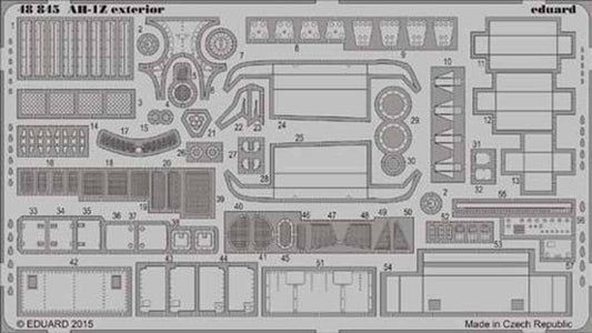 Eduard 48845 Etched Aircraft Detailling Set 1:48 Bell AH-1Z exterior