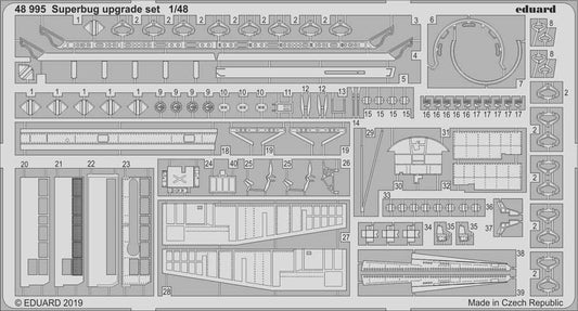 Eduard 48995 Etched Aircraft Detailling Set 1:48 Boeing F/A-18E Super Hornet 'Su