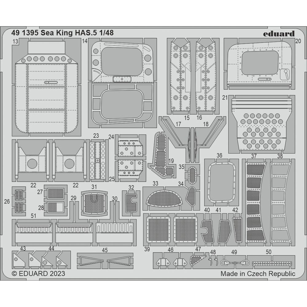 Eduard Westland Sea King Airfix A11006 HAS.5 1:48 Detail Etch Set ED491395