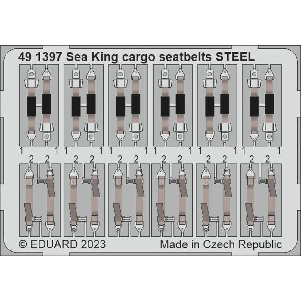 Eduard Westland Sea King Airfix A11006 HU.5 1:48 Steel Seatbelts Set ED491397