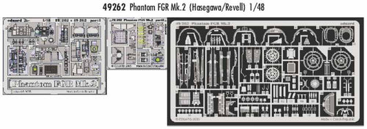 Eduard 49262 Etched Aircraft Detailling Set 1:48 McDonnell-Douglas FGR.2 Phantom