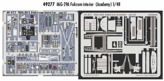 Eduard 49277 Etched Aircraft Detailling Set 1:48 Mikoyan MiG-29A 'Fulcrum' inter