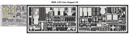 Eduard 49324 Etched Aircraft Detailling Set 1:48 Junkers Ju-87G-2 'Stuka' Pre-pa